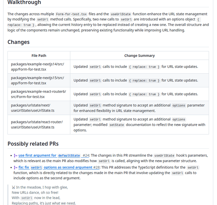 PR review summary