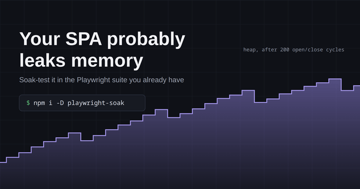 Your SPA probably leaks memory: soak-test it in the Playwright suite you already have
